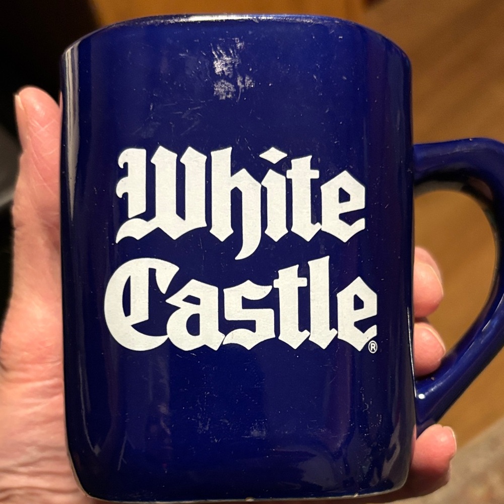 1995 White Castle Cobalt Blue Mug